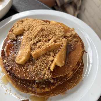 Turning Point - Cinnamon Roll Pancakes --seasonal - Breakfast & Brunch Near Me - Hoboken, New Jersey Turning Point - Cinnamon Roll Pancakes --seasonal - Breakfast & Brunch Near Me - Hoboken, New Jersey