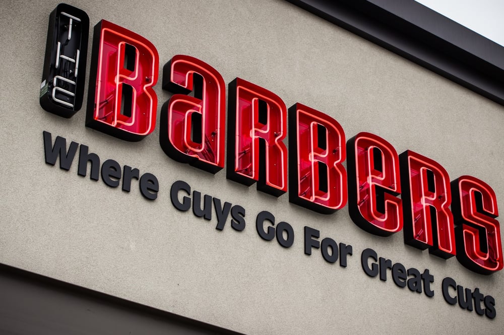 The Barbers - West Linn Logo