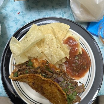 Hacienda Bar & Grill - Birria taco chips and salsa - Mexican Near Me - McDonough, Georgia Hacienda Bar & Grill - Birria taco chips and salsa - Mexican Near Me - McDonough, Georgia