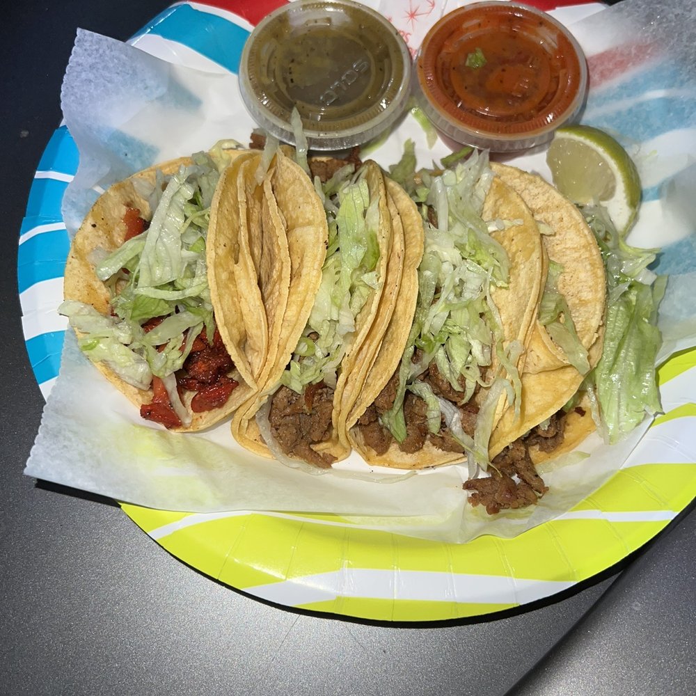 Fajita and pastor tacos Fajita and pastor tacos