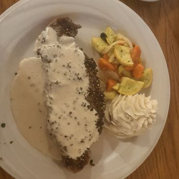 Seasons Restaurant - Steak with peppercorn cream sauce - New American Near Me - Lone Pine, California