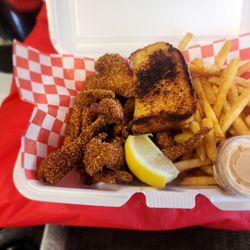 Big Js Fried Fish - Big J's catfish strips and French fries