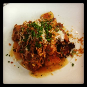 TRACE - Braised Niman Ranch Pork Shoulder with Crispy Gnocchi - Breakfast & Brunch Near Me - San Francisco, California