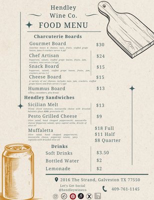 Menu photo 2 Hendley Wine Galveston, TX