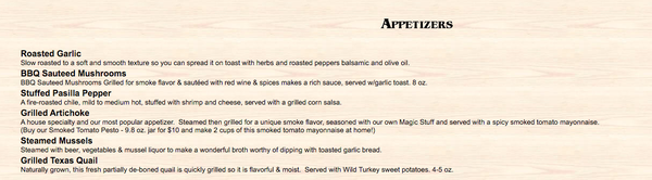 Menu photo 2 Hitching Post Annandale, MN