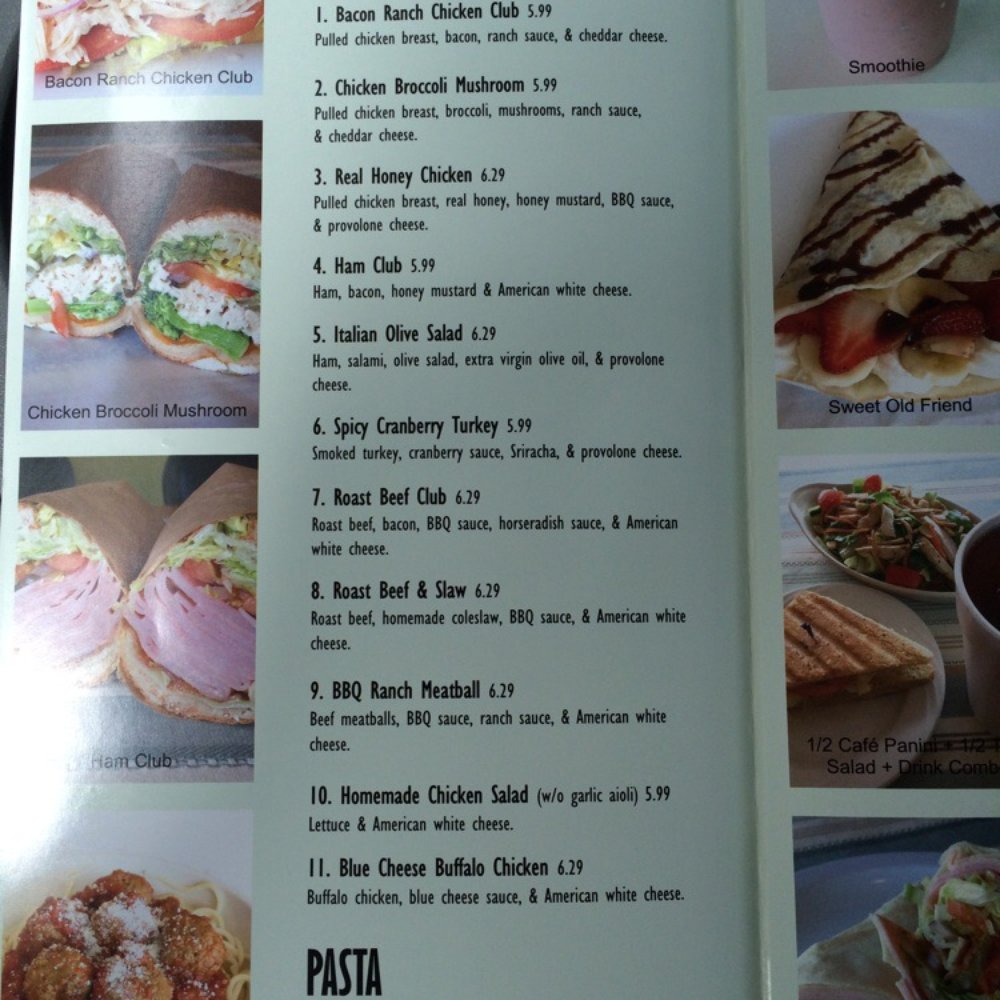 The One Cafe - Menu - Sandwiches Near Me - Edmond, Oklahoma The One Cafe - Menu - Sandwiches Near Me - Edmond, Oklahoma
