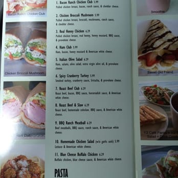 The One Cafe - Menu - Sandwiches Near Me - Edmond, Oklahoma