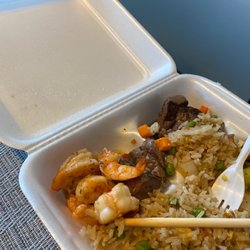 Sakura Japanese Hibachi Grill & Sushi - Steak and shrimp