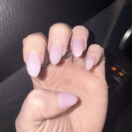 How I'm leaving the nail Solon with unfinished nails