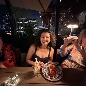 Aba - look at the outdoor light! dessert was beautiful - Mediterranean Near Me - Chicago, Illinois