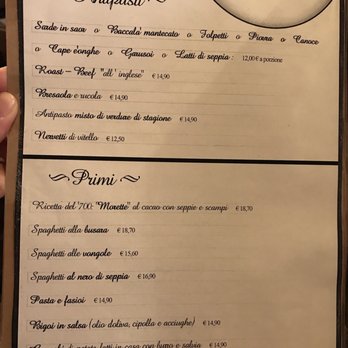 Osteria Alba Nova - Menu in Italian - Venetian Near Me - Venezia, VE Osteria Alba Nova - Menu in Italian - Venetian Near Me - Venezia, VE