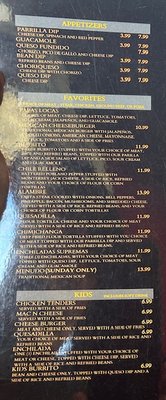 Menu photo 2 A La Parilla Bartlesville, OK