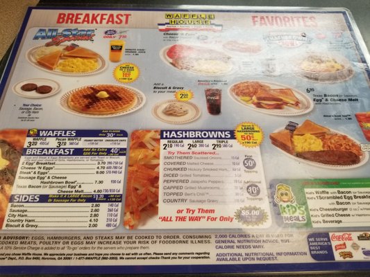 Menu photo 3 Waffle House Lake Worth, TX