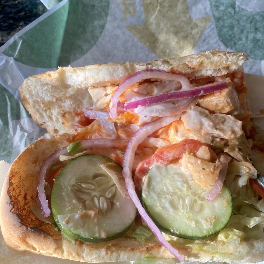Subway - a chicken sandwich with cucumbers and onions - Sandwiches Near Me - Willows, California Subway - a chicken sandwich with cucumbers and onions - Sandwiches Near Me - Willows, California