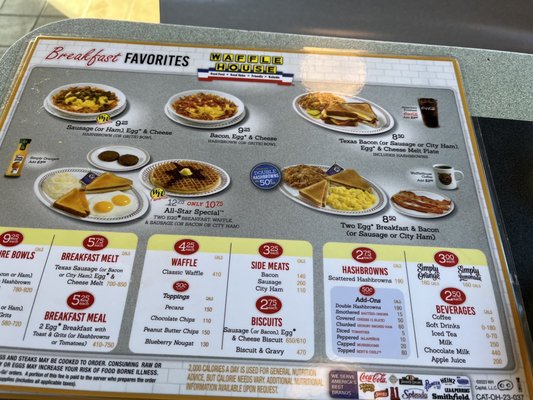 Menu photo 1 Waffle House - E Broad St Columbus, OH