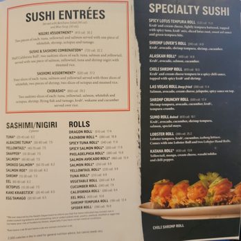 Benihana - Short Hills - Menu - Sushi Bars Near Me - Short Hills, New Jersey