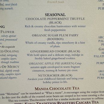 Mugen - Christmas in August! Christmas theme teas available - New American Near Me - Honolulu, Hawaii