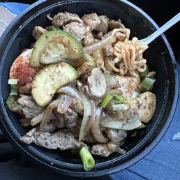 Two meat ramen chicken and beef. Definitely needs more broth. A little dry but still good