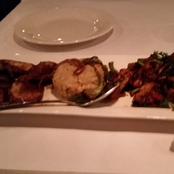Chola - Lasoni ghobi, kinva upma, imli eggplant on first visit - Indian Near Me - New York, New York