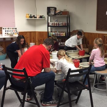 Eye Studio - Brownie troop working on an art badge while learning how to throw on the wheel - Art Galleries Near Me - East Syracuse, New York Eye Studio - Brownie troop working on an art badge while learning how to throw on the wheel - Art Galleries Near Me - East Syracuse, New York