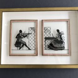 Pin Framing - 2pcs glass arts more than 100 years
