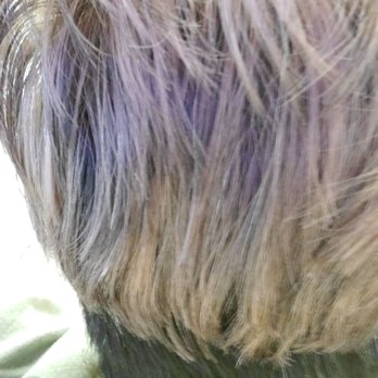 Agape Salon - Ended up with patches of pink and purple! - Hair Salons Near Me - Rancho Mirage, California Agape Salon - Ended up with patches of pink and purple! - Hair Salons Near Me - Rancho Mirage, California