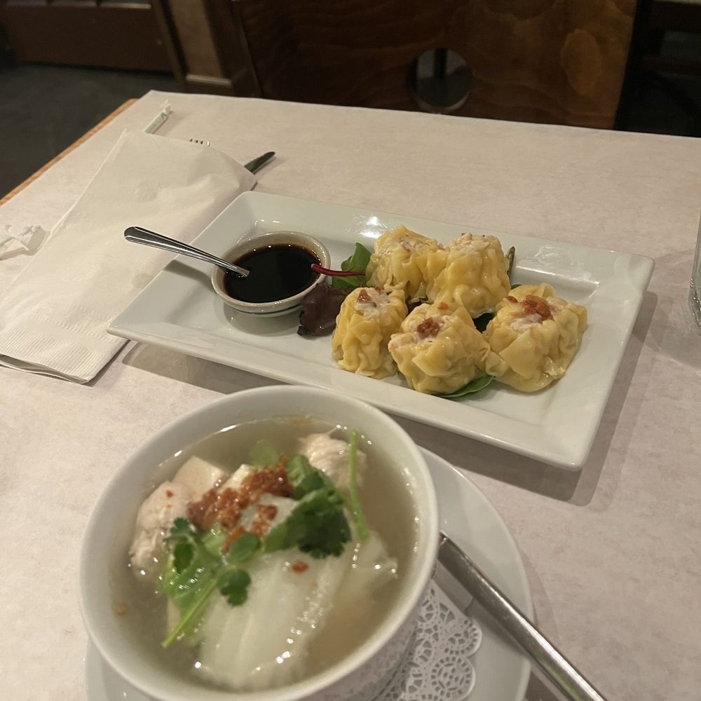 Tom Kha Gai Soup & thai dumplings