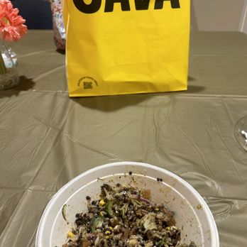 CAVA - Sad Chicken bowl - Mediterranean Near Me - Fullerton, California
