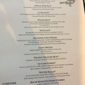 Stage Restaurant - Dessert menu - New American Near Me - Honolulu, Hawaii Stage Restaurant - Dessert menu - New American Near Me - Honolulu, Hawaii