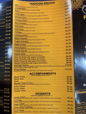 Menu photo 5 Mehfil Indian Restaurant & Bar - Sterling Sterling, VA