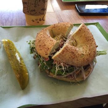 5th Ave Bagelry - Roast beef on Spinach Parmesan! - Bagels Near Me - Long Beach, California