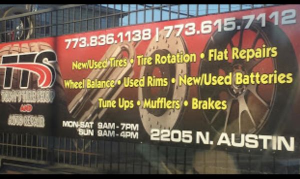 Tony S Tire Shop 5960 W Grand Ave Chicago Il Tire Dealers Mapquest