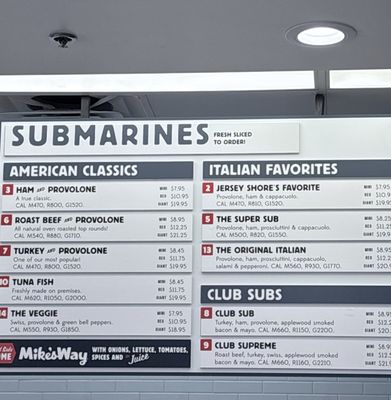Menu photo 2 Jersey Mike's Subs Mililani, HI Menu photo 2 Jersey Mike's Subs Mililani, HI
