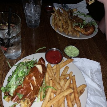 Brasil - Steak and Cheese Sandwich with Basil Aioli and Fries - Breakfast & Brunch Near Me - Houston, Texas Brasil - Steak and Cheese Sandwich with Basil Aioli and Fries - Breakfast & Brunch Near Me - Houston, Texas
