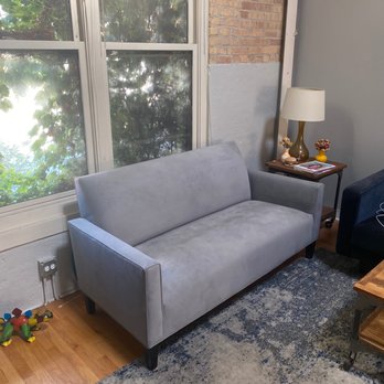 Ace Covering Upholstery - Beautiful, smooth, tight reupholster on my favorite sofa. - Furniture Reupholstery Near Me - Northbrook, Illinois