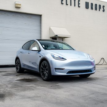 Elite Wraps - Tesla model Y full auto vinyl wrap - Vehicle Wraps Near Me - San Gabriel, California