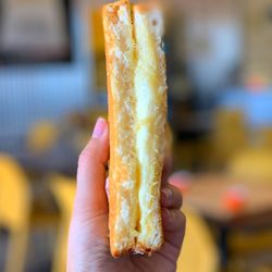 Moo Moo BBQ - The Classic! Made with COWS Creamery butter and aged cheddar on Receiver Coffee and Bakery bread. REAL FOOD. REAL LOCAL.