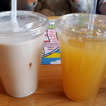 Burger Village - Kids drinks: chocolate milk/Orange juice - Burgers Near Me - Brooklyn, New York