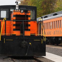 Arcade & Attica Railroad - At the Attica stop