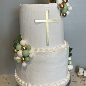 Samantha Daissy Sweets - Baptism Vanilla Tired Cake made with Strawberry Filling & Whipped Icing - Desserts Near Me - Camp Verde, Arizona Samantha Daissy Sweets - Baptism Vanilla Tired Cake made with Strawberry Filling & Whipped Icing - Desserts Near Me - Camp Verde, Arizona