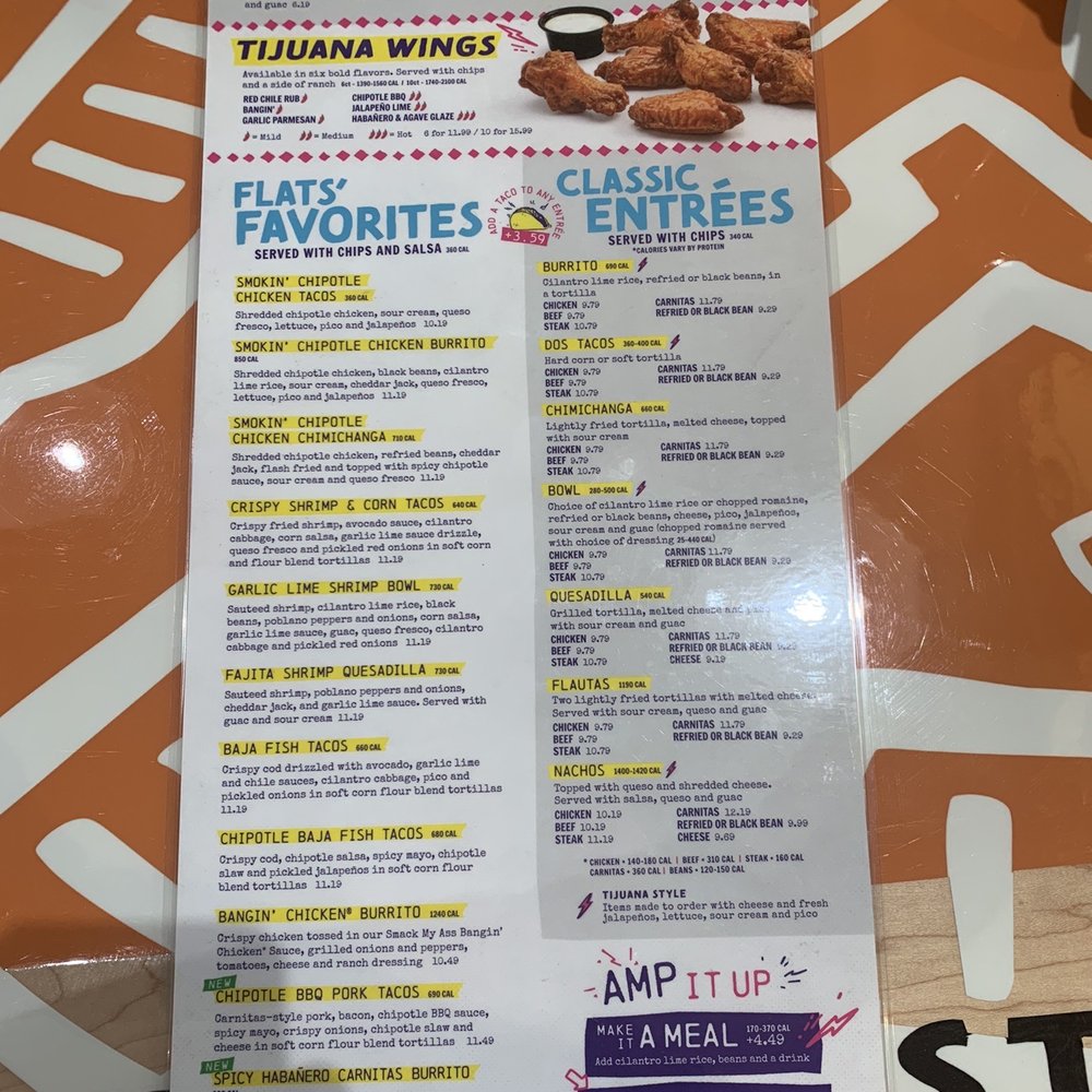 Tijuana Flats - Menu - Tex-Mex Near Me - Orlando, Florida Tijuana Flats - Menu - Tex-Mex Near Me - Orlando, Florida