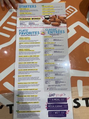 Menu photo 2 Tijuana Flats Orlando, FL