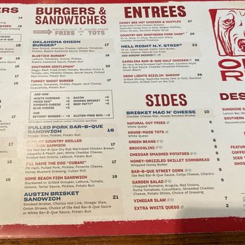 Ole Red - Menu - Southern Near Me - Orlando, Florida Ole Red - Menu - Southern Near Me - Orlando, Florida