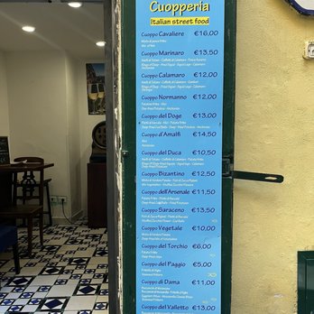 Cuoppo D'Amalfi - Cuoppo menu. - Italian Near Me - Amalfi, SA Cuoppo D'Amalfi - Cuoppo menu. - Italian Near Me - Amalfi, SA