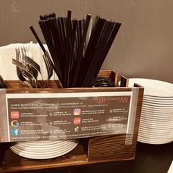 Home Eat - Table setup. We like it