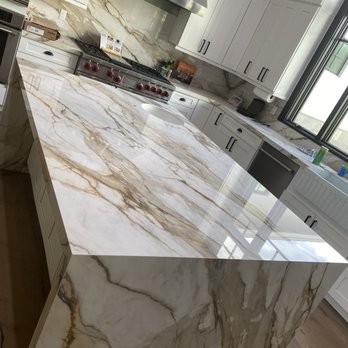 Said Marble & Granite - Porcelain countertop with waterfall finish - Cabinetry Near Me - Phoenix, Arizona Said Marble & Granite - Porcelain countertop with waterfall finish - Cabinetry Near Me - Phoenix, Arizona