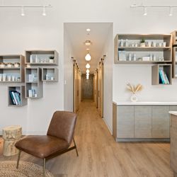 SUGARED + BRONZED - S+B Long Beach lobby and product shelves