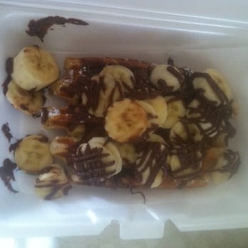 T&J Waffles - Banana & Nutella Waffle. - Breakfast & Brunch Near Me - Laurel, Maryland