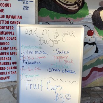 Frozen Dreams - Burger add ons - Burgers Near Me - San Antonio, Texas Frozen Dreams - Burger add ons - Burgers Near Me - San Antonio, Texas