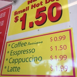Red Tower Hot Dog - Coffee selections!